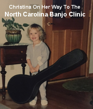 christina with banjo